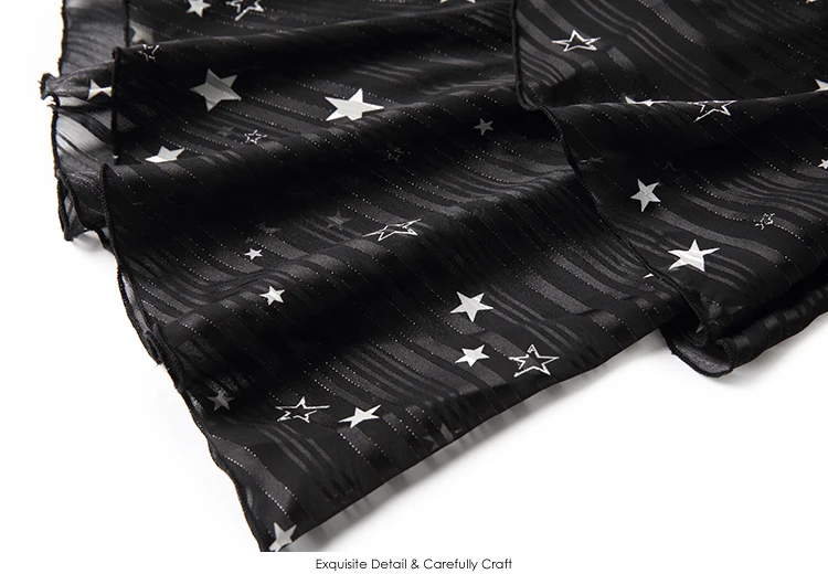 Богемное пляжное черное/белое шифоновое платье новое летнее женское Полосатое