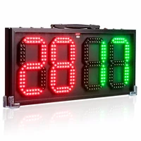 60cm double sided led portable electronic football substitution display with 2 sides referee replacement board equipment
