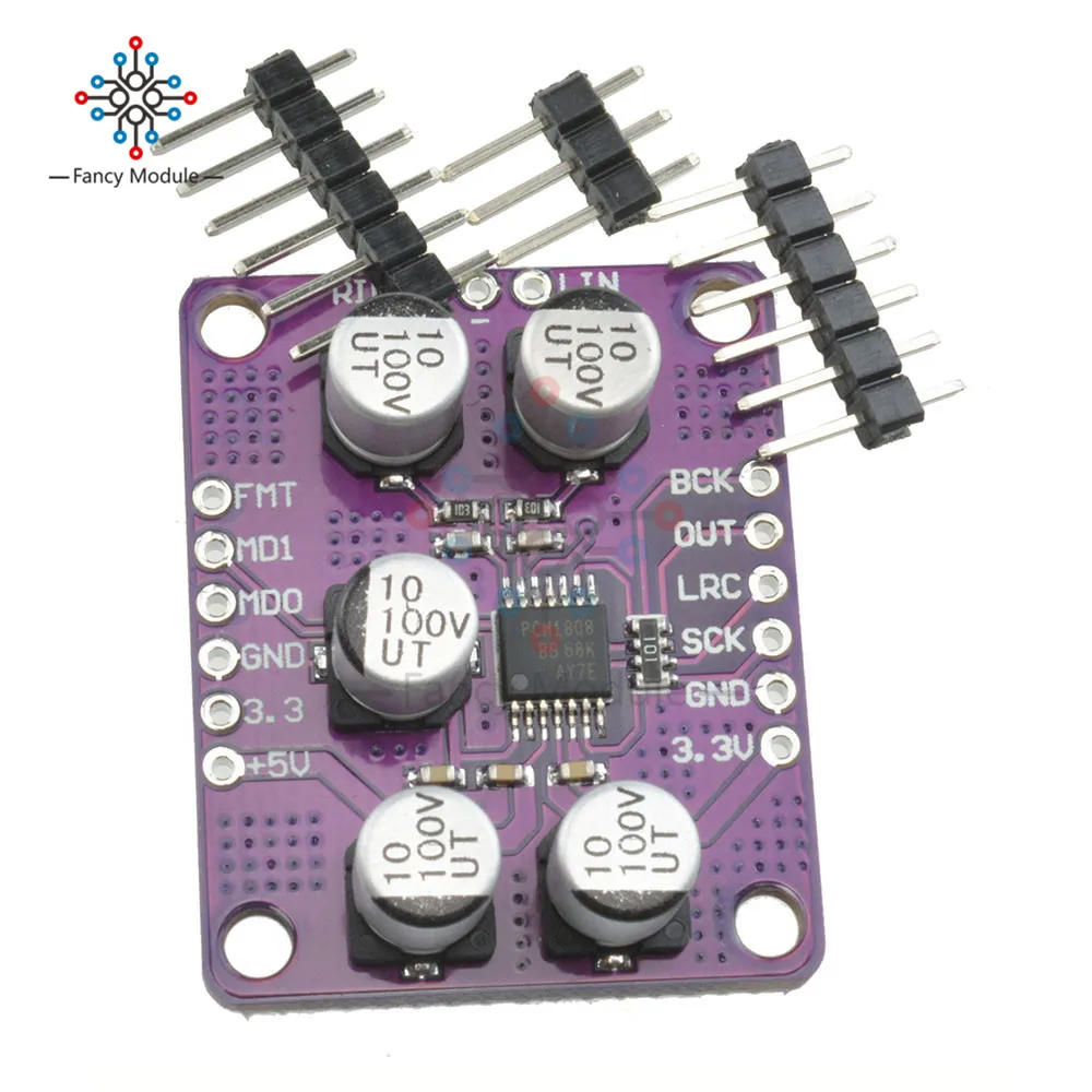 PCM1808 105dB SNR аудио стерео ADC односторонний Аналоговый Входной декодер 24bit усилитель