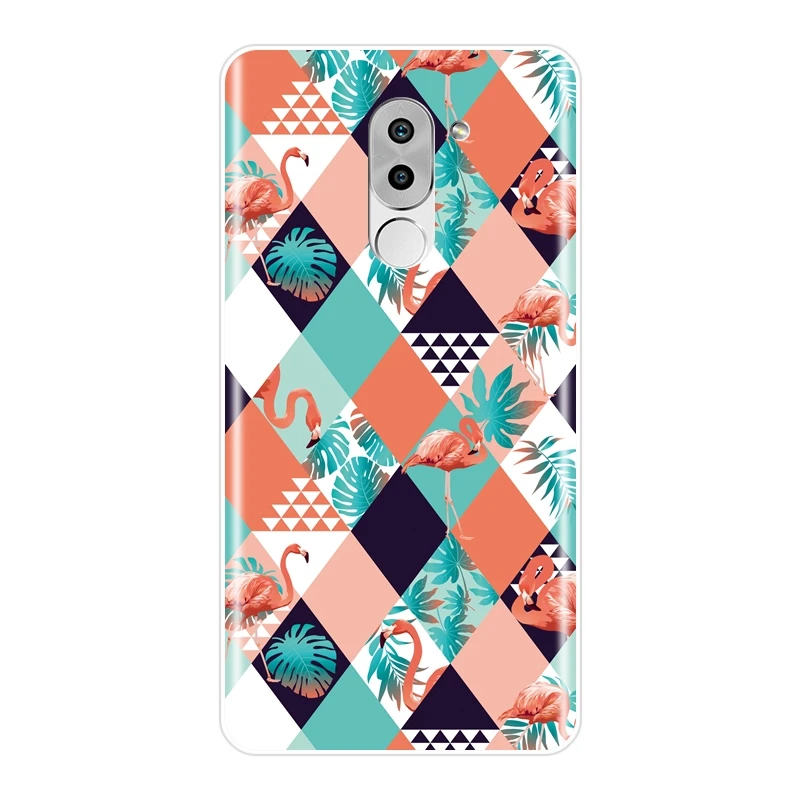Модный мягкий чехол-накладка с фламинго для Huawei Honor 6 5A 4X 5X 6X силиконовый чехол