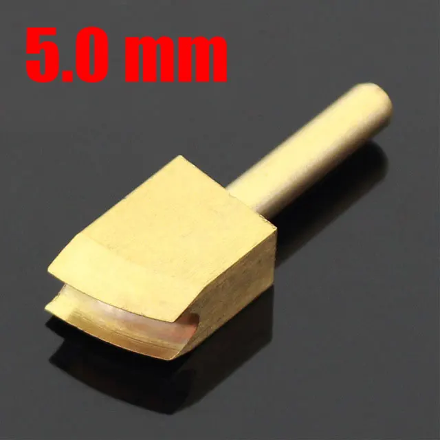 5.0mm Кожаные электрические инструменты для глажки краев, латунные паяльники, линия для запайки, DIY Инструменты для пирографии, кожевенное ремесло - Цвет: 5.0mm