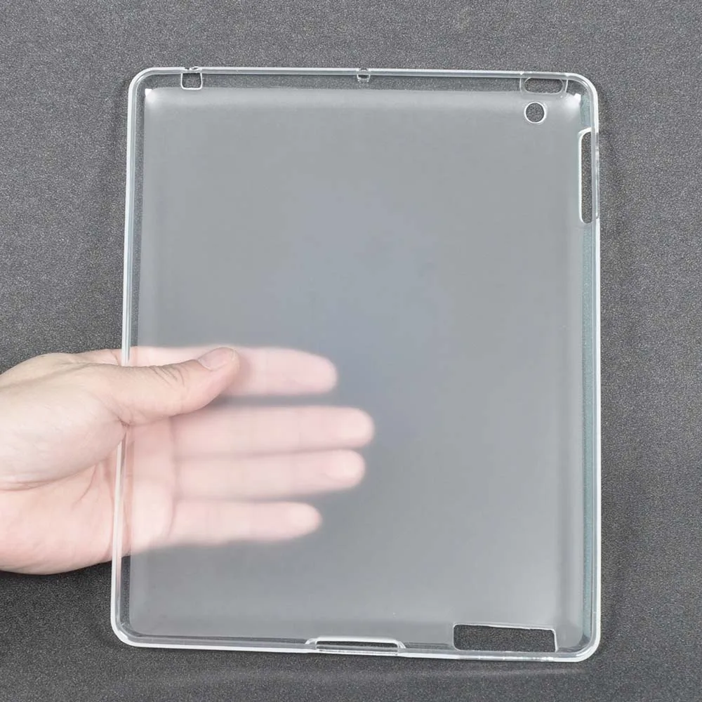 Мягкая полупрозрачная задняя крышка из ТПУ для Apple IPad 2 3 4 Чехол Funda 5 Air 9 7 дюймов