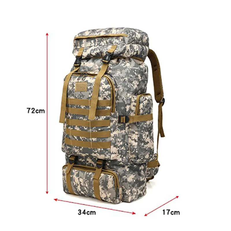 80L Arrmy стиль водонепроницаемый альпинистский походный военный тактический
