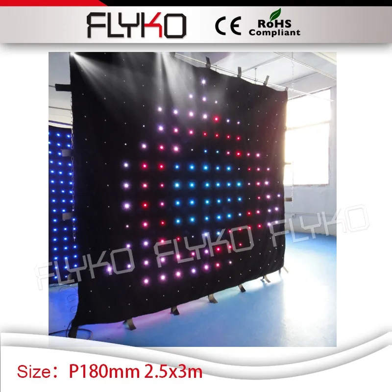 Flyko сценический высокотехнологичный программируемый P180mm dj видео свадебный фон