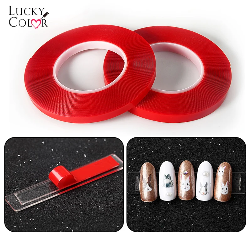 Двухсторонний клей для нейл-арта 3 м суперпрочная прозрачная акриловая