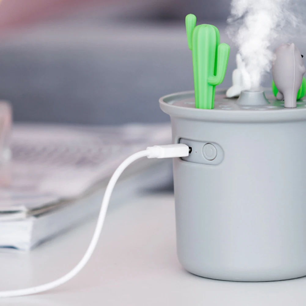Мини DIY Кактус Улитка домашний Автомобиль ароматизатор увлажнитель воздуха с usb