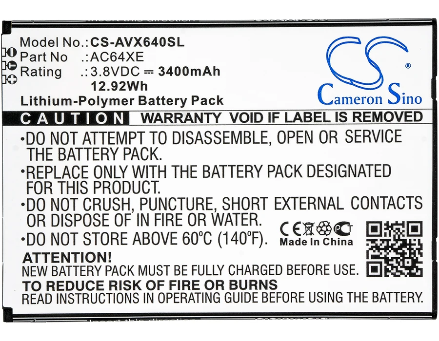 Cameron Sino 3400mAh аккумулятор AC64XE для Archos 64 Xenon|Аккумуляторы мобильных телефонов| |