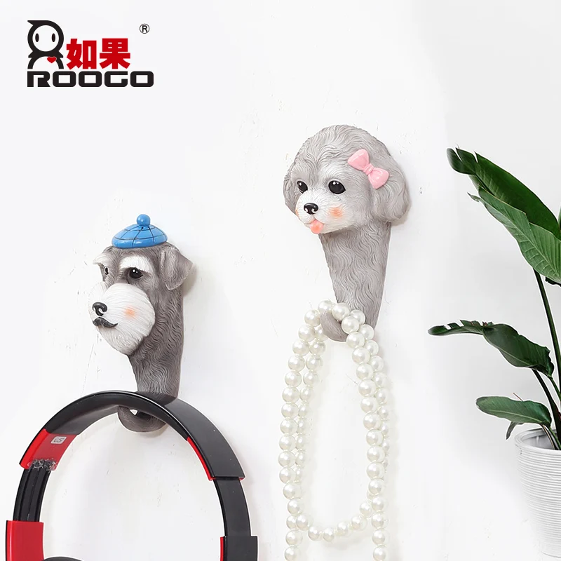 Вешалка для ключей Roogo Dog настенная вешалка одежды дверной крючок украшение