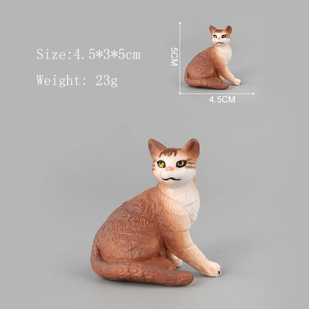 Игрушки для кошек, детские игрушки для питомцев, фигурки животных, пластиковые фигурки, забавная игрушка, подарок, кукла, домашний декор, фигурка для кошек