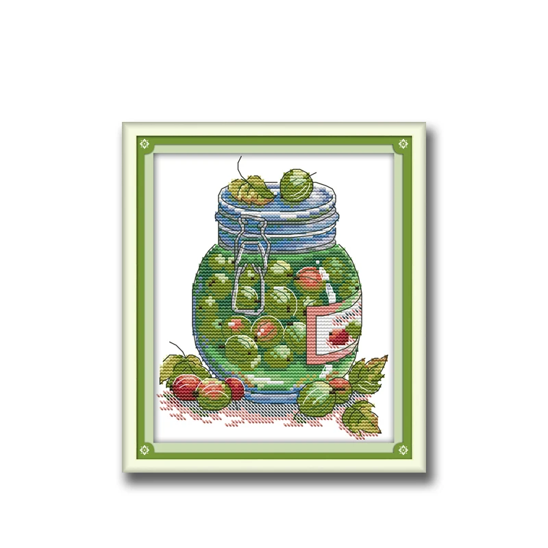 Набор для вышивки крестиком Juicy gooseberry 14CT11CT|Упаковка| |