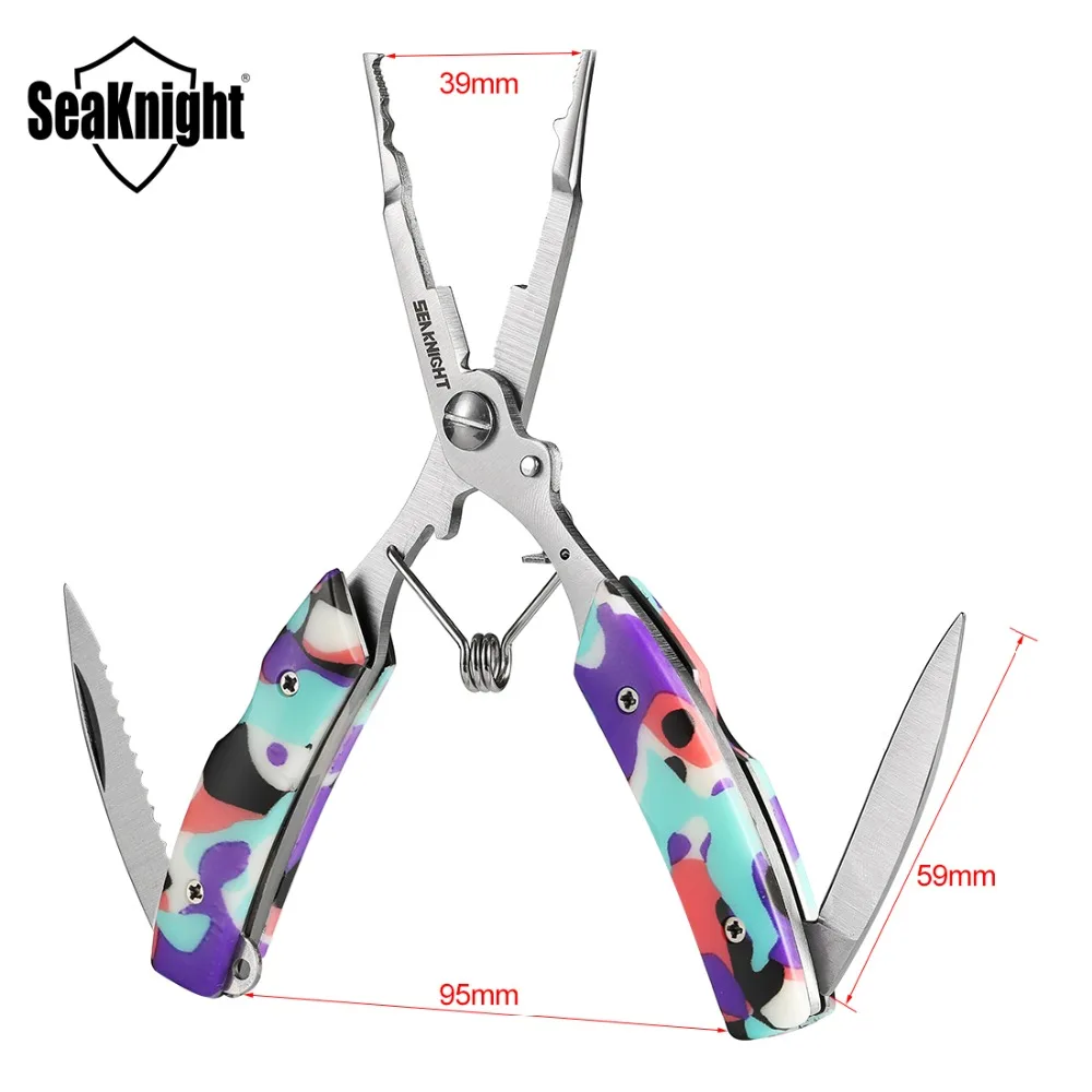 SeaKnight SK001 рыболовные плоскогубцы, 120 г, 161 мм, лезвие из нержавеющей стали, рыболовные плоскогубцы, рыболовные ножницы, инструменты для вытягивания