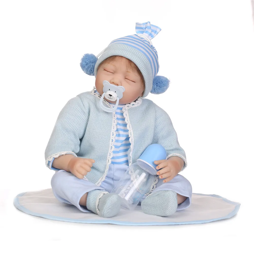 55 см bebe мальчик reborn куклы реалистичные силиконовые baby девочка bonecas дети играть