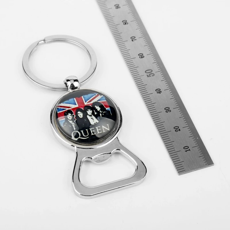 

Rock Band Queens Key Chain Bottle Opener Alloy Keychain Accessories Pendant Key Ring Charms Keychains for Women Men