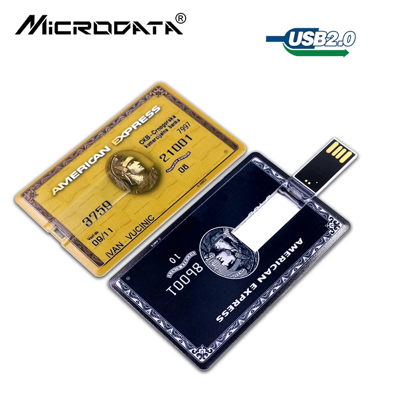 Кредитная карта Master Card HSBC American Express USB флэш накопитель объемом 64 ГБ флеш 32 8 16