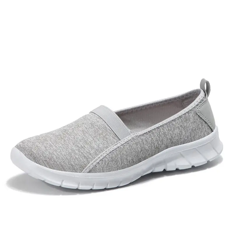 7695 Light Grey Женская обувь; Новинка года; Модные женские кроссовки; прогулочная женская обувь; легкая обувь на плоской подошве для пожилых женщин; tenis feminino - Цвет: 7695 Light Grey