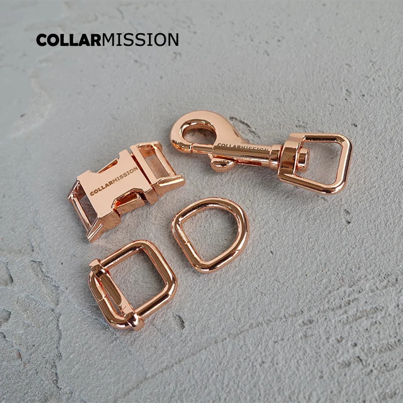 50 компл./лот (металлическая пряжка + регулируемая кольцо D металлическая застежка