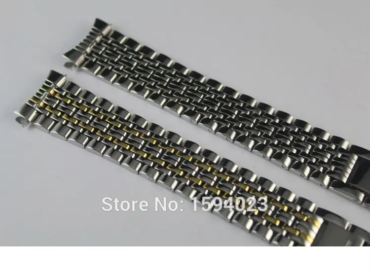 

18mm NEW T52 T57 men WatchBand T870/970 Stainless Steel band Solid Bracelet Strap