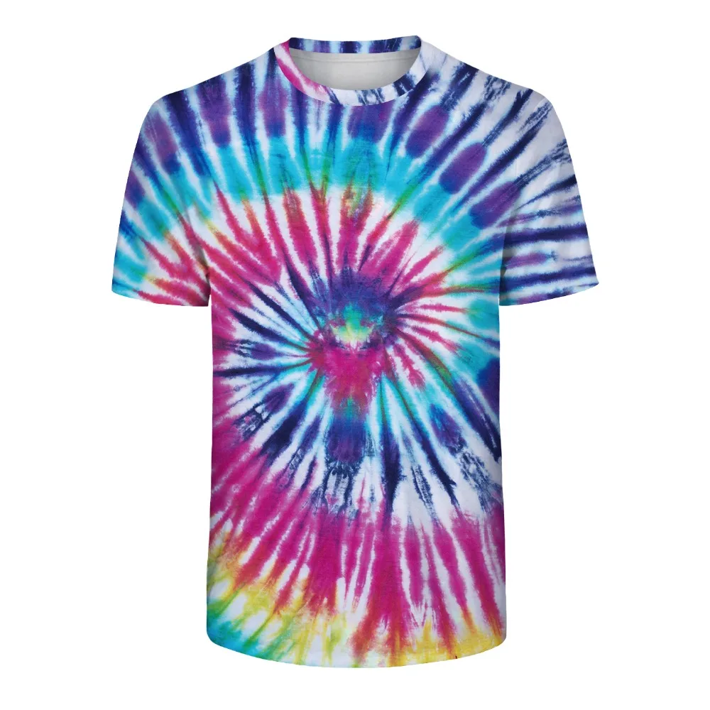 Tie Dye Футболка Топ Футболка Tye Die музыкальный фестиваль хипстер Инди Ретро для мужчин и женщин Летняя футболка