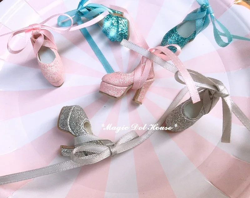 [MG573] 2018 Бесплатная доставка Новые кукольные туфли Blythe # кожаные на высоком