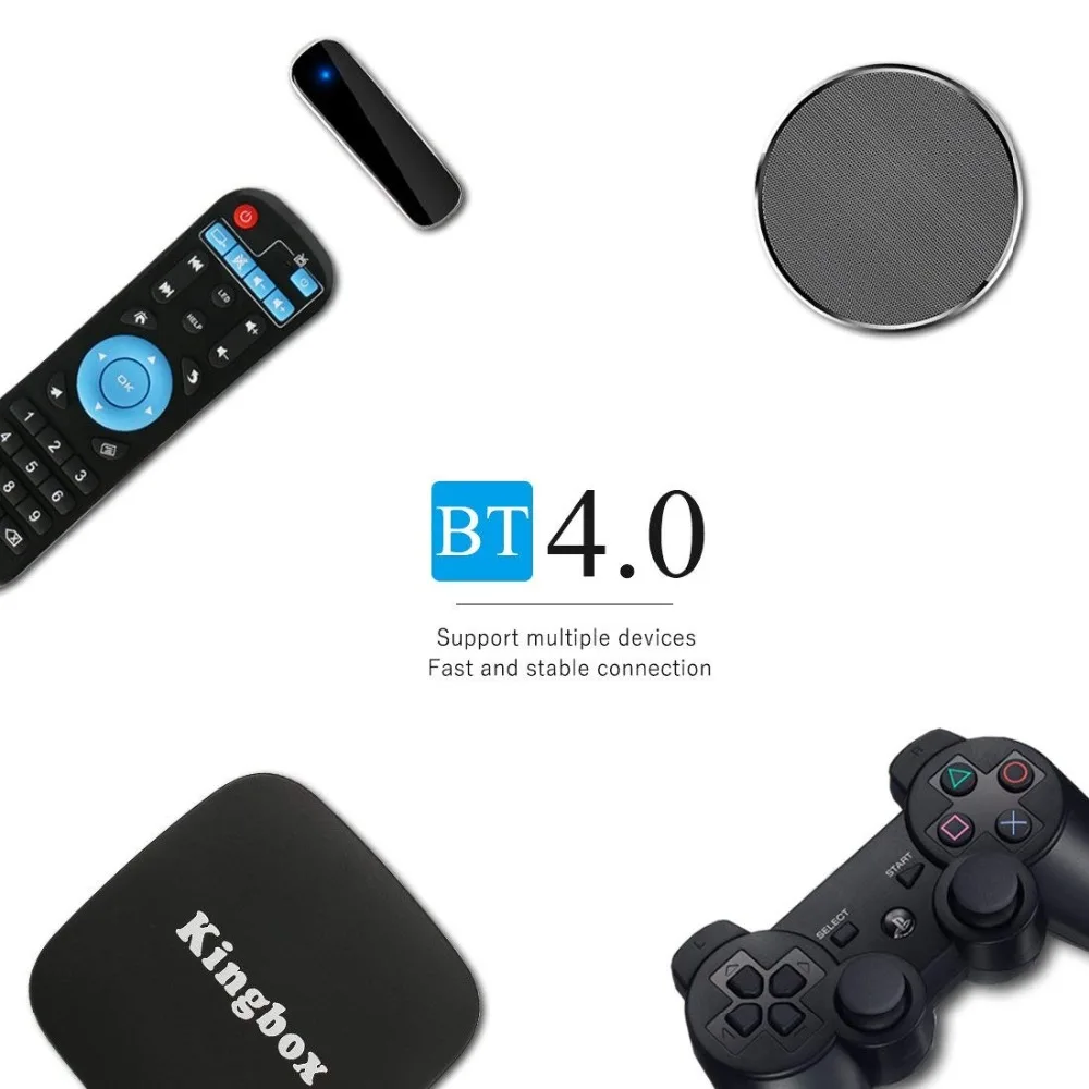 [2018 версия] Leelbox Android ТВ коробка K1 7 1 с поддержкой 4 K (60 Гц) Полный HDMI/H.265/Bluetooth 0/Wi Fi 2