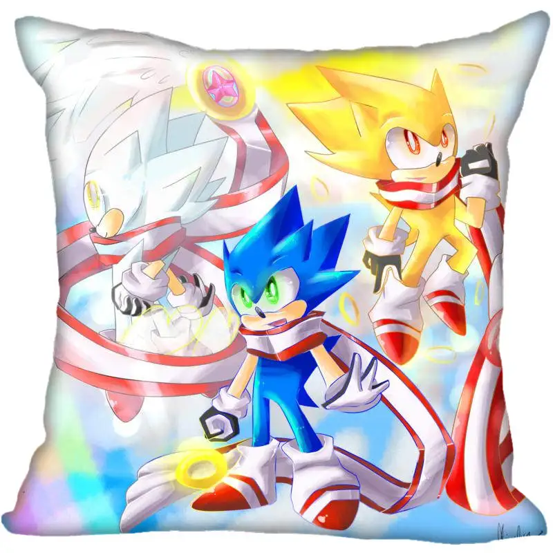 Квадратный чехол для подушки на заказ Sonic the Hedgehog, Наволочка на молнии, чехол 40x40,45x45 см(с одной стороны - Цвет: Pillowcase 20