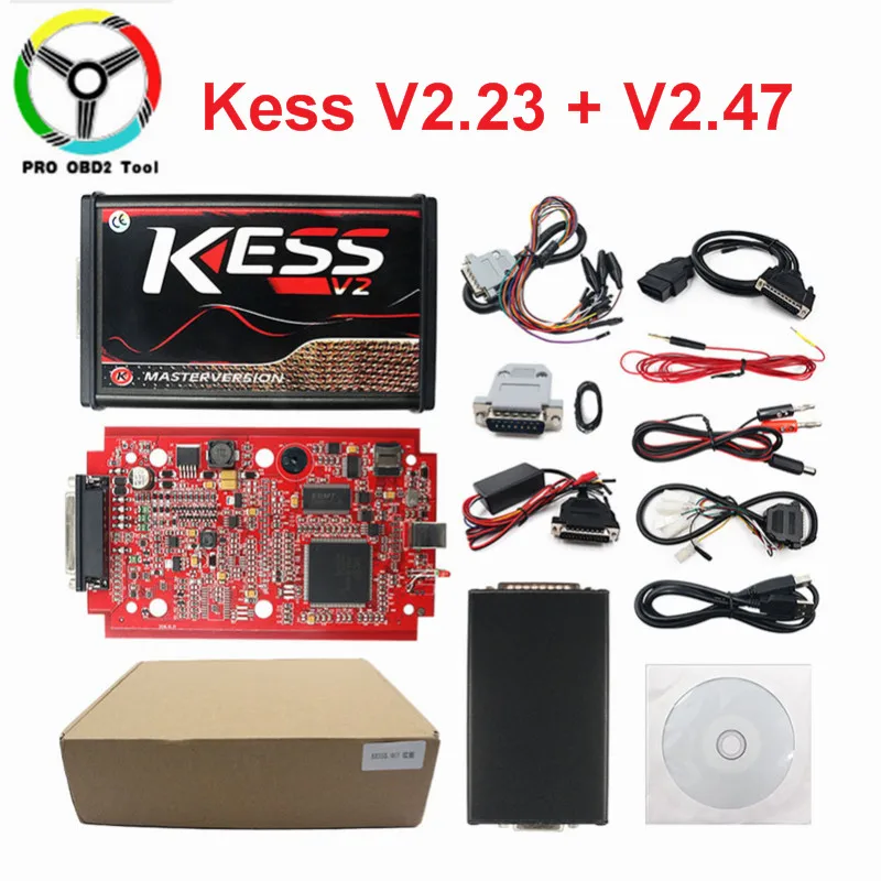 Master Online EU Red Kess V2 V5.017 V2.53 Ktag новейший V2.25 без жетонов ограниченный ЭБУ чип Тюнинг Ktag V2.23 ЭБУ программист - Цвет: Kess 5.017