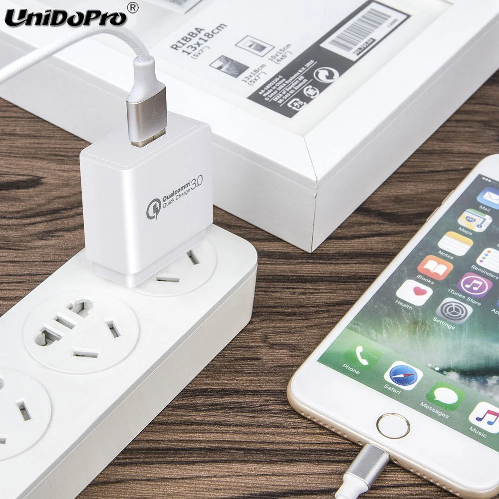Быстрая зарядка QC 3 0 18 Вт Зарядное устройство переменного тока для iPhone 11 Pro X XR XS Max 8
