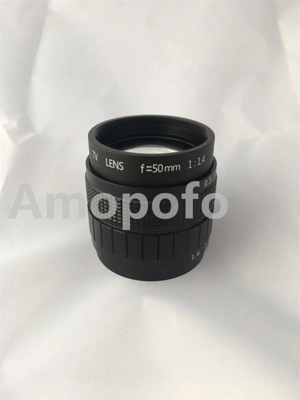 Черный 50 мм f1.4 CCTV TV Lens C mount для Olympus PEN E-P6/E-PL7/E-PL6/E-PL5/E-PM3/E-PM2/E-PL3 + C-M4/3 2 макрокольца |