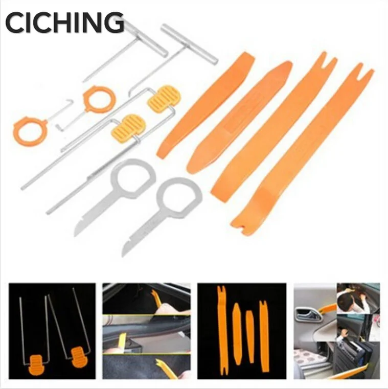 12 шт. двери автомобиля клип Панель радио инструмент для удаления Suzuki SX4 SWIFT Alto Liane