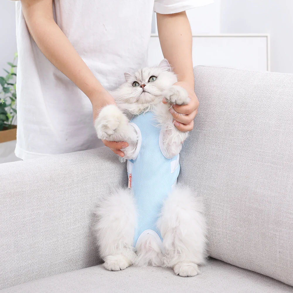 HOOPET костюм для собак и кошек стерилизация услуги отлучения послеоперационная операция анти-клещи Тонкий удобный анти-офф