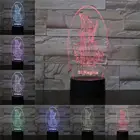 3D светильник св. Регина, 7 цветов, изменяющий христианский ученик Иисуса, роман, подарки, настольный декор, оптоволоконный свет, подарок для мамы