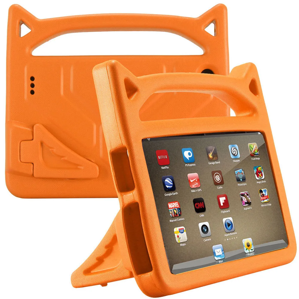 25 # чехол s tablet оранжевый для Amazon Kindle Fire 7 2015/2017 детский Безопасный EVA резиновый