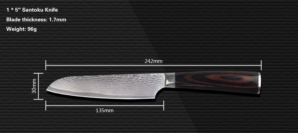 Xyj абсолютно Sharp Дамаск ножи santoku подсобное сравнивая ножей 5 шт. комплект японский