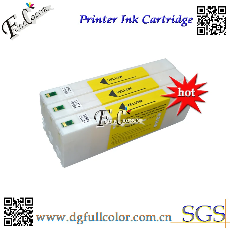 DHL Free shipping 20 Pcs 11color 700ML compatible ink cartridge with chip and pigment ink for epsn stylus pro 7910/9910