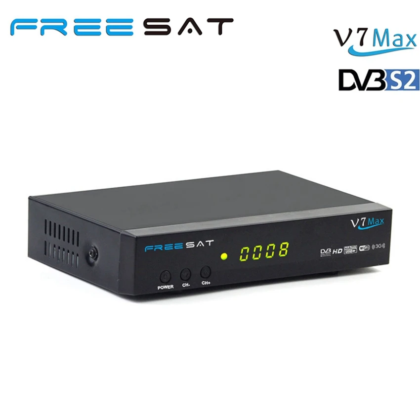 MPEG4 freesat V7 Max dvb-s2 fta Спутниковые антенны Поддержка CCcam Ньюком на продвижение цена |