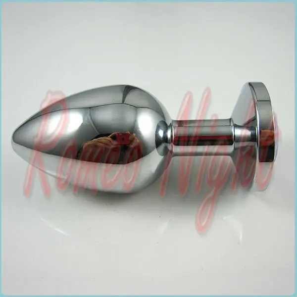 RomeoNight Metal Medium Anal Toys Butt Plug Size 90X35mm Booty Beads Stainless Steel+Crystal Jewelry Sex | Красота и здоровье