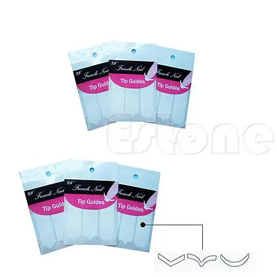10 шт./лот Типсы для французского маникюра и нейл арта форма бахрома 3 стиля