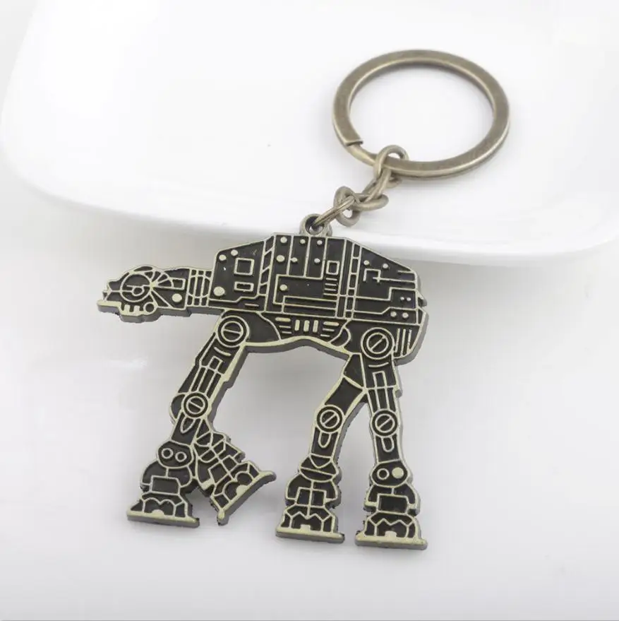 K397-1 Фильм Звездные войны R2D2 брелки 3D робот Высокое качество космический корабль Сокол металлический брелок llaveros для мужчин автомобиля женщин сумка аксессуары - Цвет: K397-1