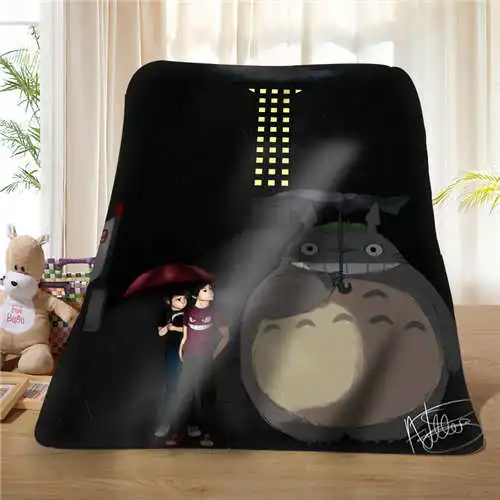 Blanket На заказ totoro_and_jiji__ b(1) одеяло мягкий флис DIY ваша фотография украшение спальня диван мульти размер#929-02-001-47 - Цвет: Blanket