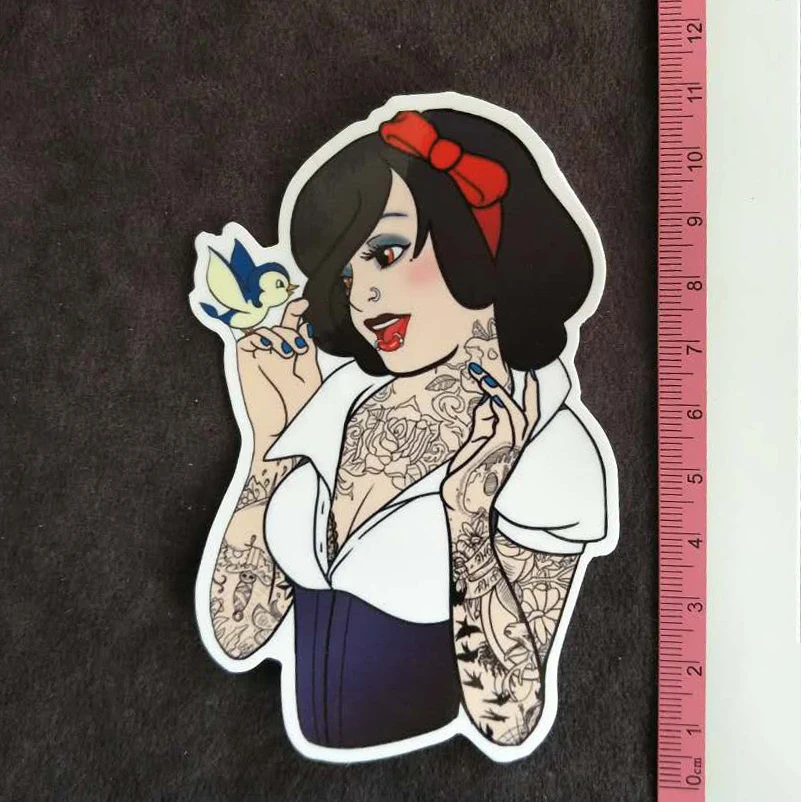 Наклейка из ПВХ с рисунком Алисы в стиле панк 3 шт.|pvc sticker|stickers rockstickers stickers |