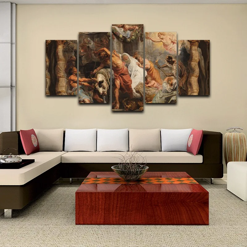 Классический художественный Печатный Одежда с ручной росписью маслом на холсте