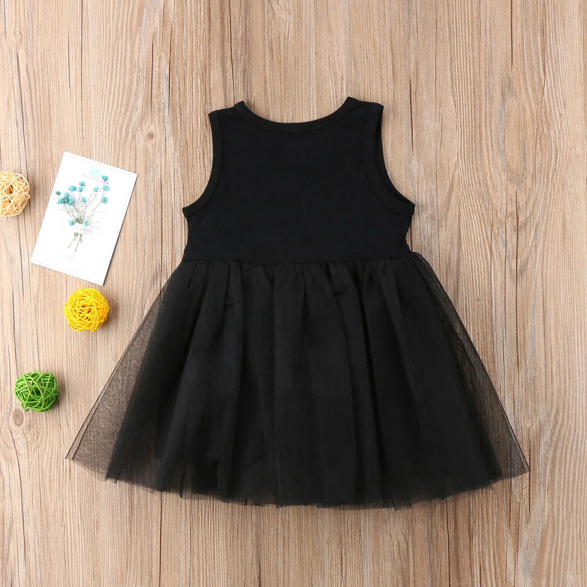 Summer Sleeveless Girl Princess Tutu Dress Kid Casual Party Dresses Cute Cat Pattern Bowknot Clothes | Детская одежда и обувь
