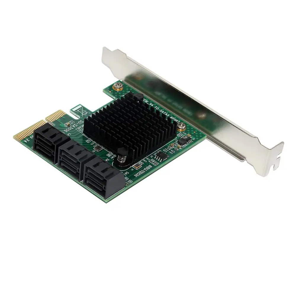 Добавить на карты PCI Express/PCI-E/PCIE SATA 3 контроллер/адаптер SATA3 PCI-E PCIE к SATA карта расширения 6 портов SATA 3,0 6 ГБ