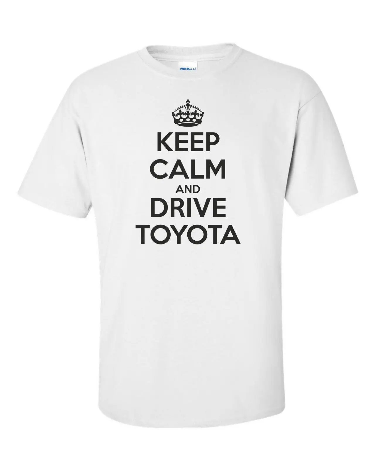 KEEP CALM AND DRIVE TOYOTA забавная Мужская футболка Веселый Подарок Идея водителя