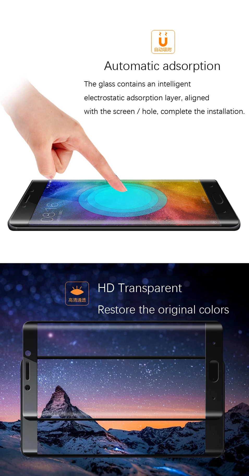 LECAYEE цветное стекло для Xiaomi Mi Note 2 3D изогнутое полностью покрытое закаленное стекло для Xiaomi Mi Note 2 Защитная пленка для экрана