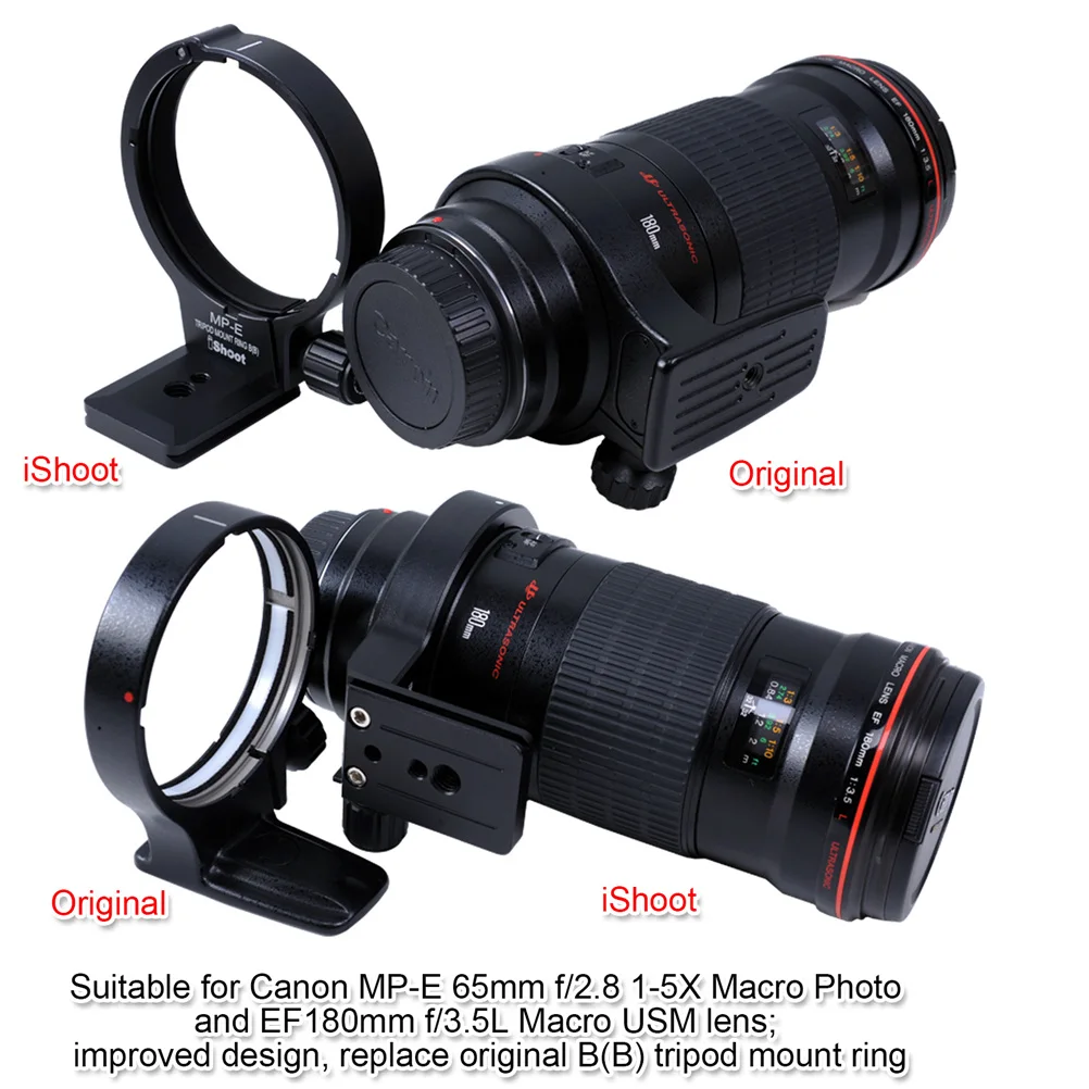 Объектив штатив крепление кольцо для Canon MP E 65 мм f/2 8 1 5X макро Фото EF 180 f/3.5L USM может