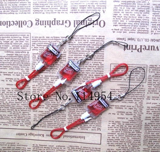 Новинка оптовая продажа 4 шт. A B O AB крови пакет ПВХ брелок-шнур R-10 | Украшения и