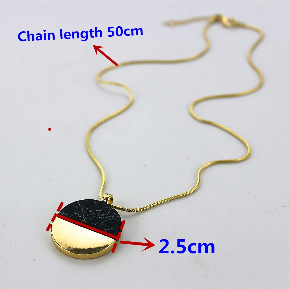 Женское Новое модное ожерелье Ms party круглое с подвеской из камня|pendant name|pendant