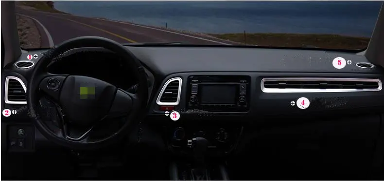 Автомобиль интерьера приборная панель кондиционирование воздуха