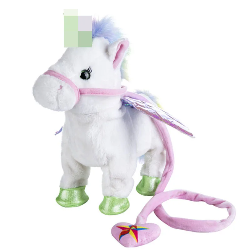 A Новые электронные игрушки Робот игрушечная лошадь Kawaii лошадь поет и ходит интерактивные игрушки для детей женские рождественские подарки - Цвет: A